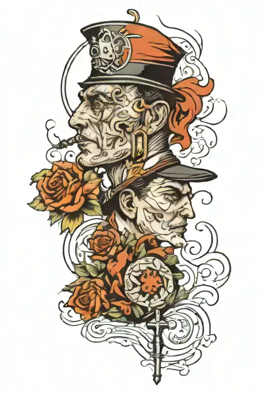 An Intimidating Tattoo For A Male Writer Who Has Produced Films