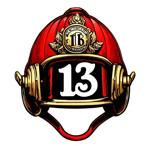 Lucky 13 Fire Chief Helmet
