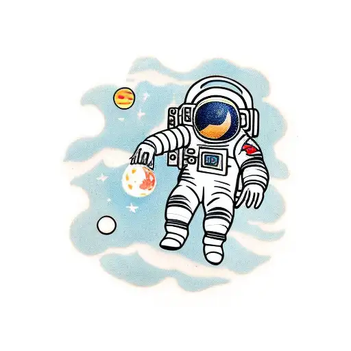 A Astronaut Person By Side