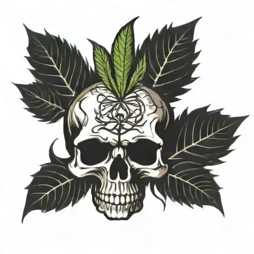 Skull Ganja Weed