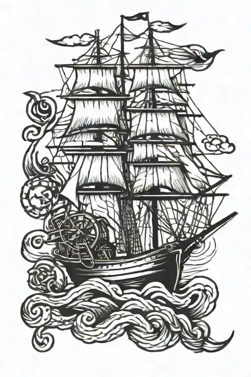 Ship Fishing Nautical Navy Ship