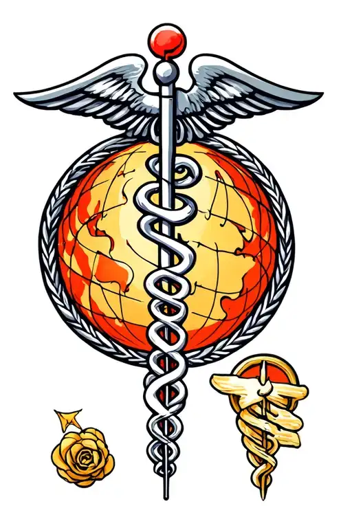 Medical Symbol And Worlds