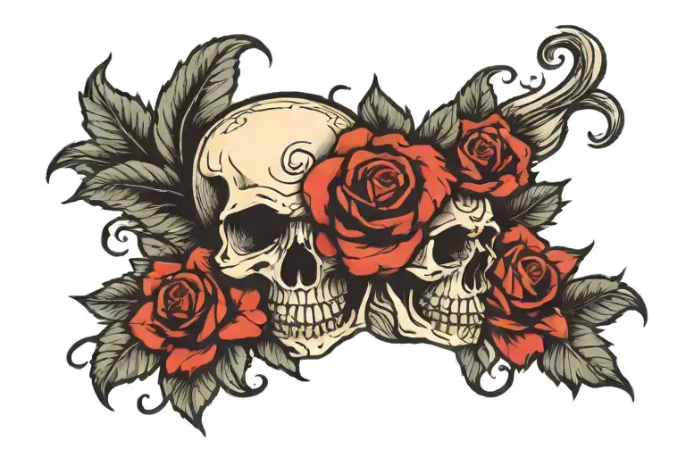 Skull And Roses