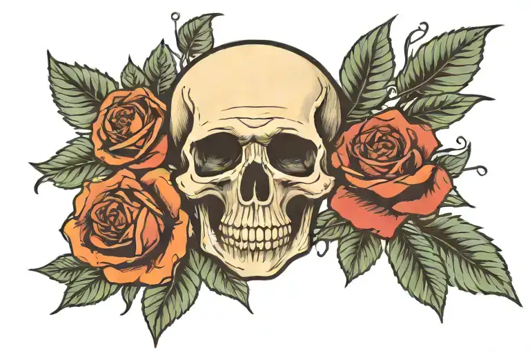 Skull And Roses