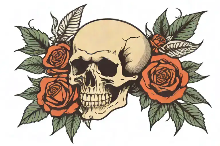 Skull And Roses