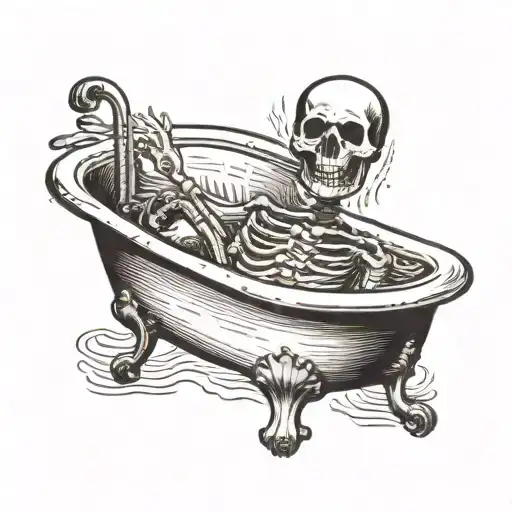Skeleton In A Bath