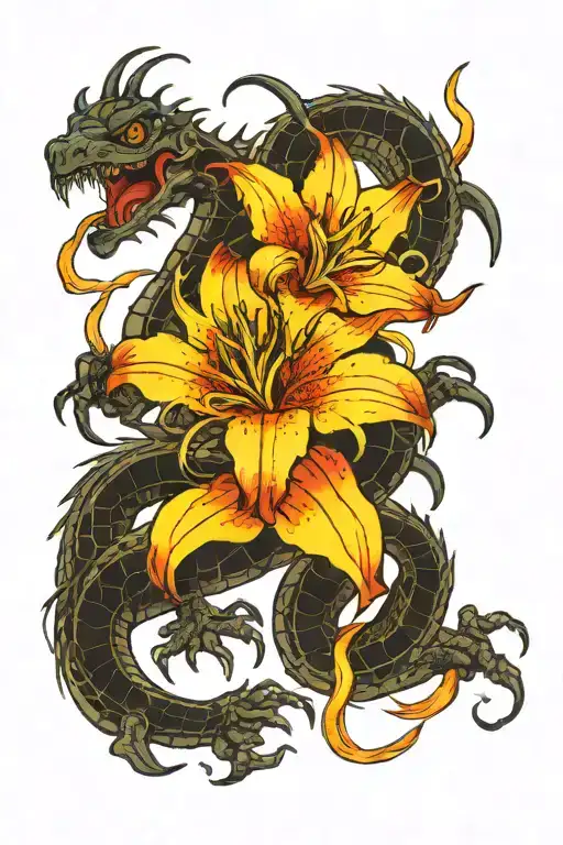 Dragon And Spiderlilly