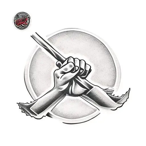 A Fist Holding A Rosary