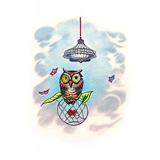 A Owl Escaping From Cage