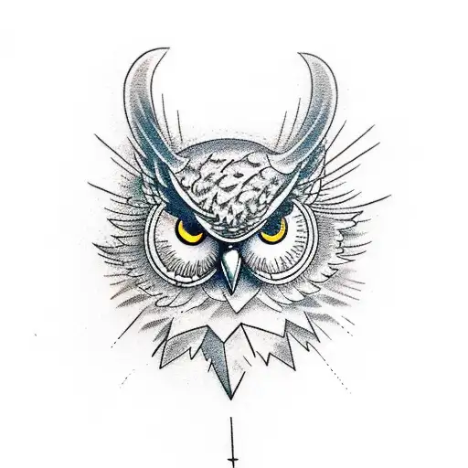 A Owl Escaping From Cage Menacing Gaze