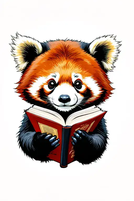 Red Panda Reading Ferinhieght 451 Ray Bradbury