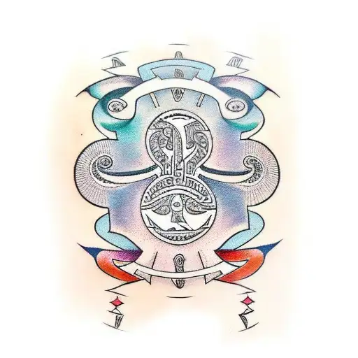 Family Tree With Maori-inspired Symbols