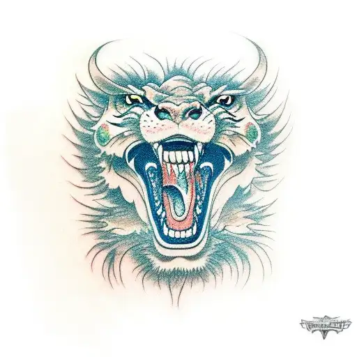 Dragong Fighting A Tiger