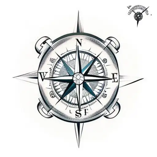 Compass With Empty Center