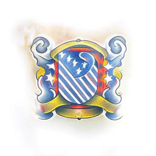 Pernambuco Flag With Fire And Burning