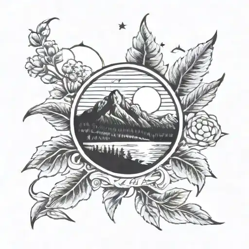 Tennessee Mountains Full Moon