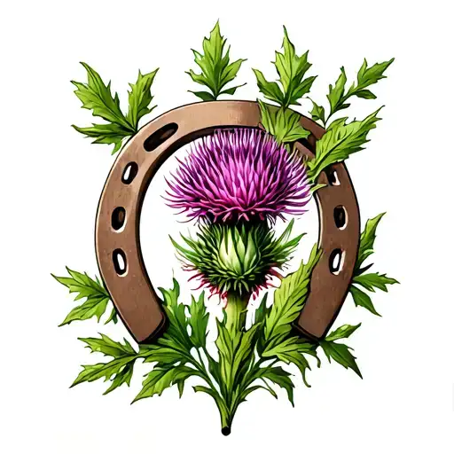 Horse Shoe Scottish Thistle