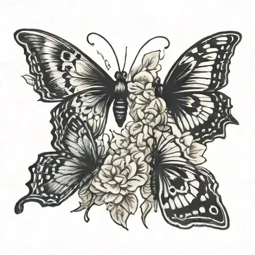3 Butterflies Symbolizing Healing From Self Harm
