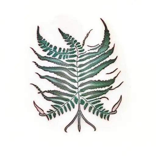 Fern With Snake