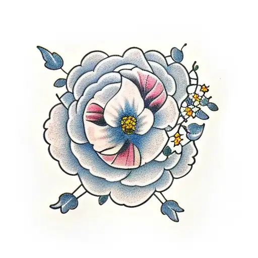 Ivy Chain With Flowers And Kids Names