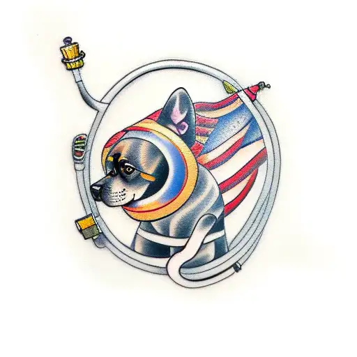 Dog Playing Sousaphone