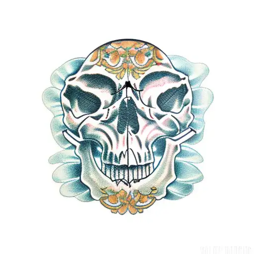 Holding Skull Ruffle