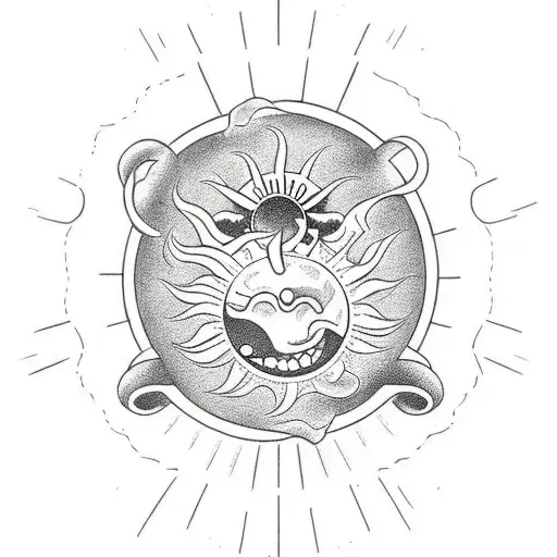 Ouroboros With Sun In The Middle