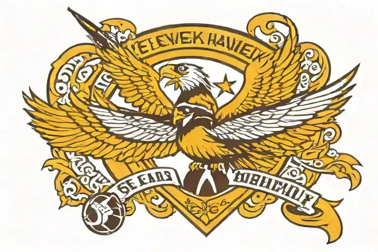 E-2 Hawkeye And Sea Hawk Football Logo Incorporated