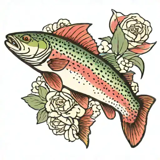 Rainbow Trout Jumping