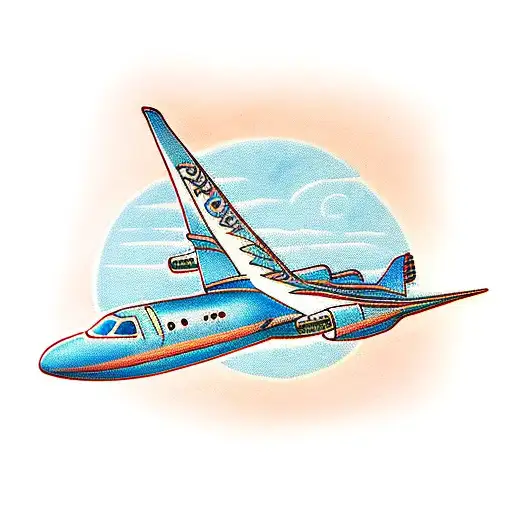 Traveling In Airplane