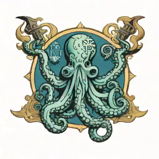 Octopus And Christain Cross