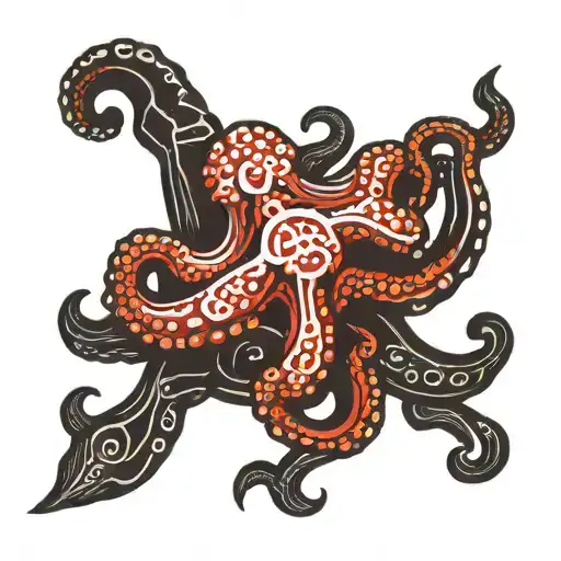 Octopus And Christain Cross