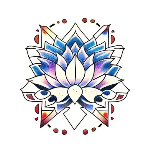 Toltec Symbols With Lotus