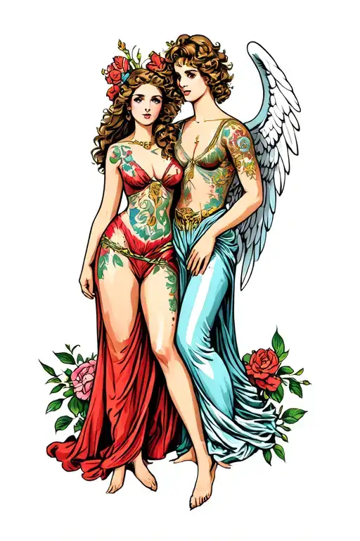 Male And Female And Angel And Sexy And Gemini
