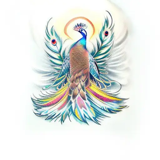 Wirte A Note This Time Pass Away In Sanskrut With One Peacocks Feathers And One Phoenix Feathers