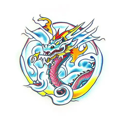 Dragon Symbolizing The Deadly Sin Of Anger