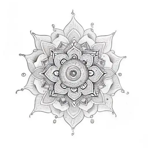 Mandala To Cover A Birthmark Which Is 7 Inches Long And 3 Inches Wide