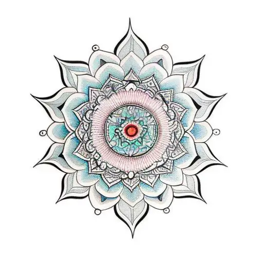 Mandala To Cover A Birthmark Which Is 7 Inches Long And 3 Inches Wide