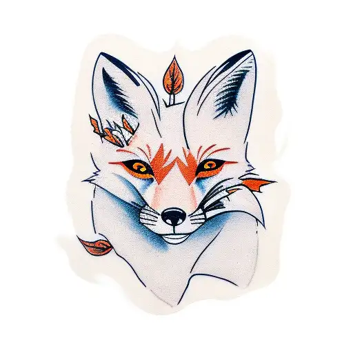 Fox With A Zorrow Mask