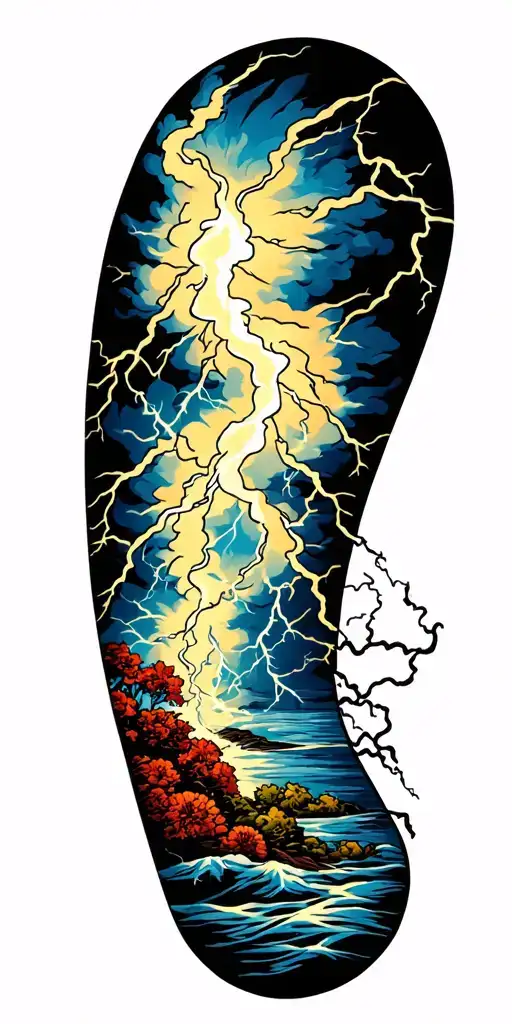 Thunderstorm With Lightning Storm