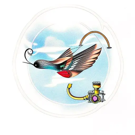 Steampunk Bird And Butterfly
