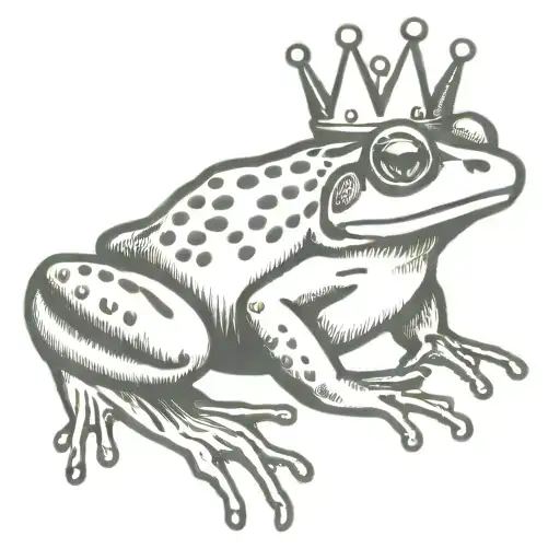 Frog With Crown And Joint