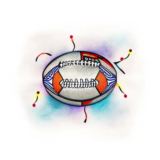 A Football Stadium With A Crowd Of Colorful Balloons