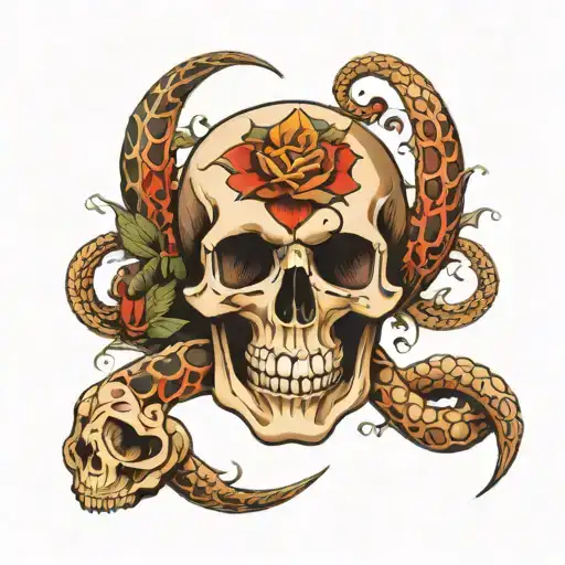Serpent And Skull