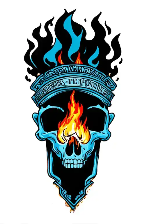 1995 Fire Coming Tattoo