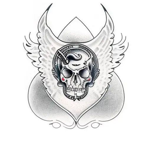 Lespaul Guitar With Side Wings Black And Grey