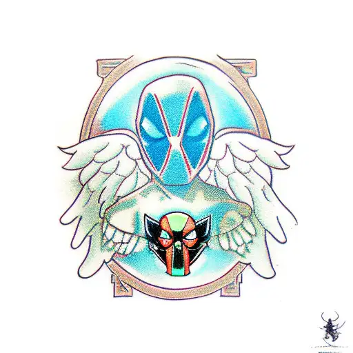 Angel Deadpool And A Daemon Deadpool