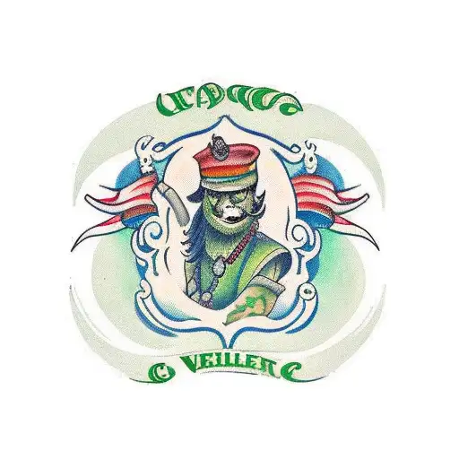 A Number 7 With The Word Green