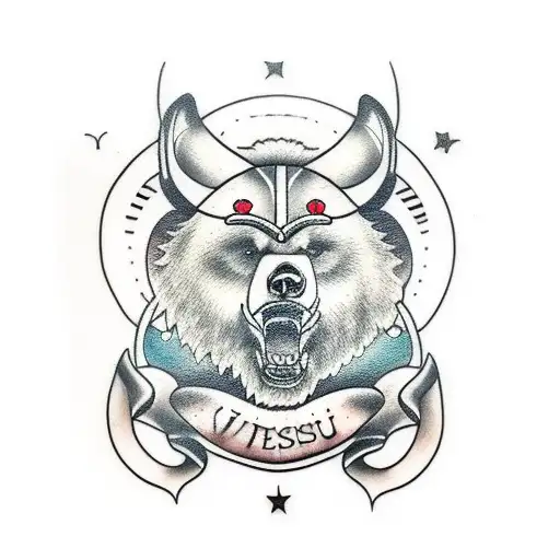 Sisu Bear Viking Art