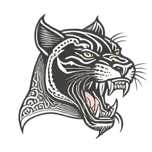 Black Panther With Fangs